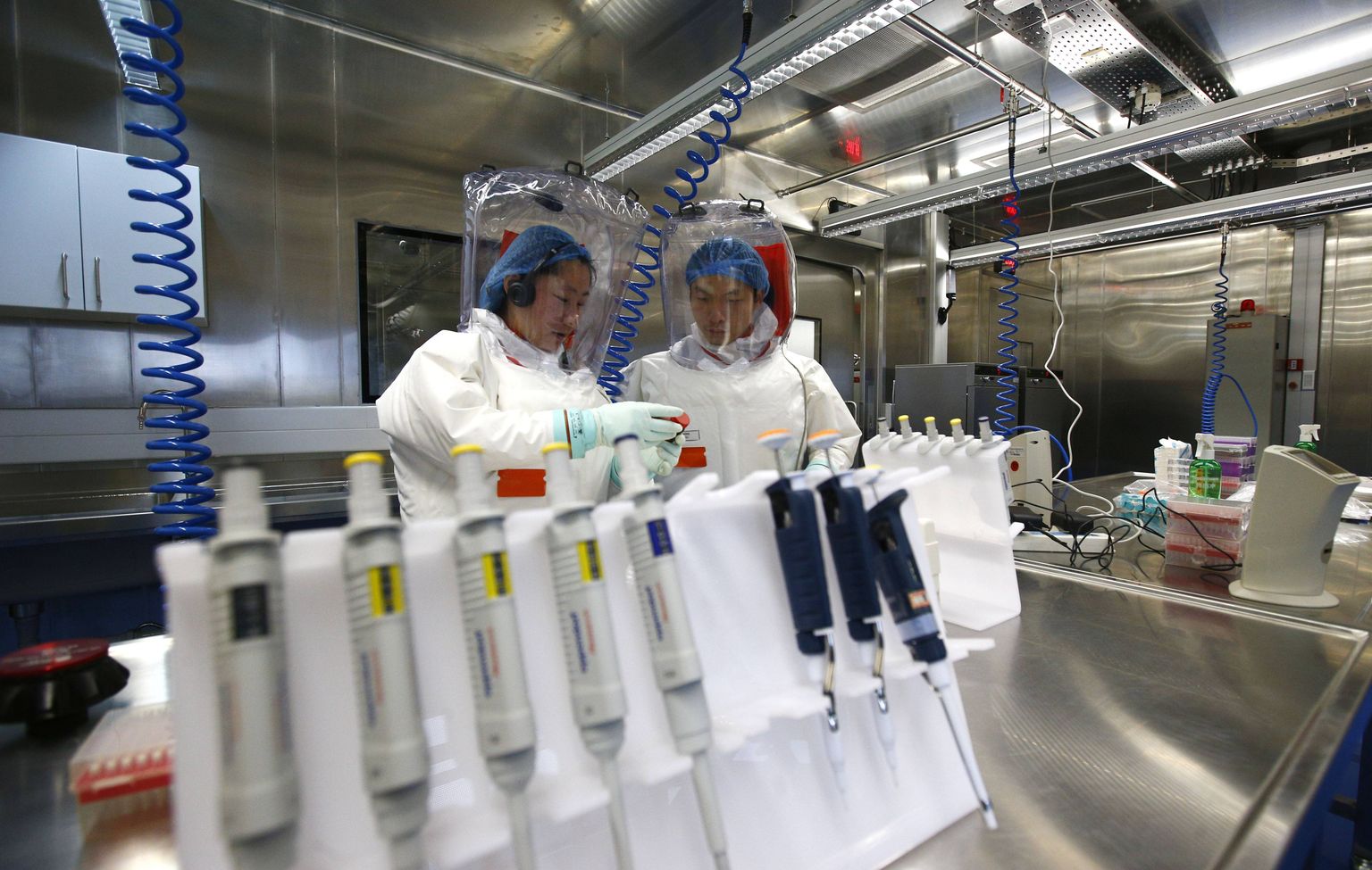 Wuhani kõrge bioohutusega labor aastal 2015.