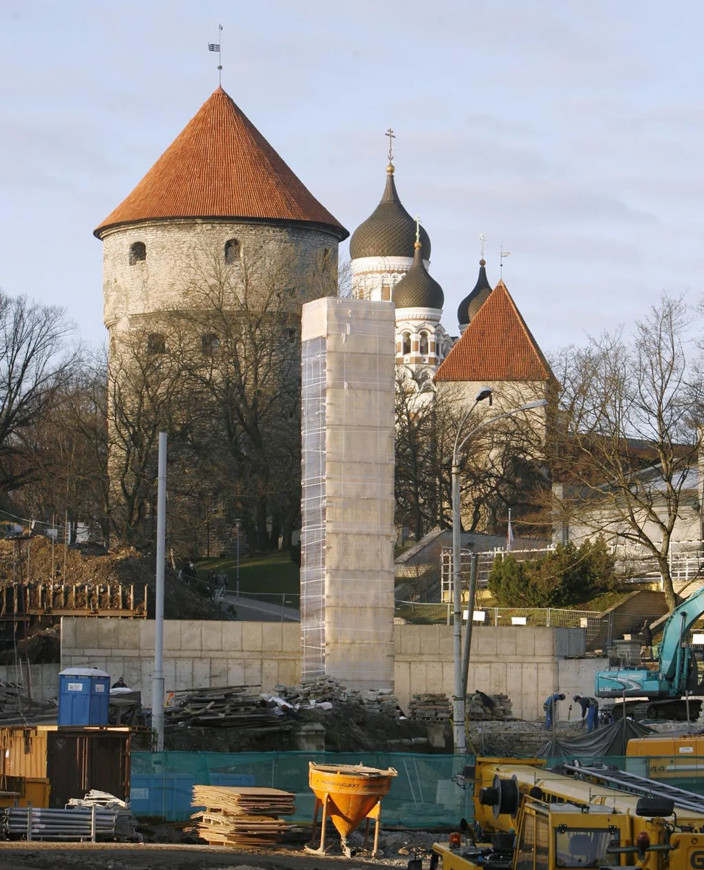 Vabadussõja võidusamba rajamine Tallinnas.