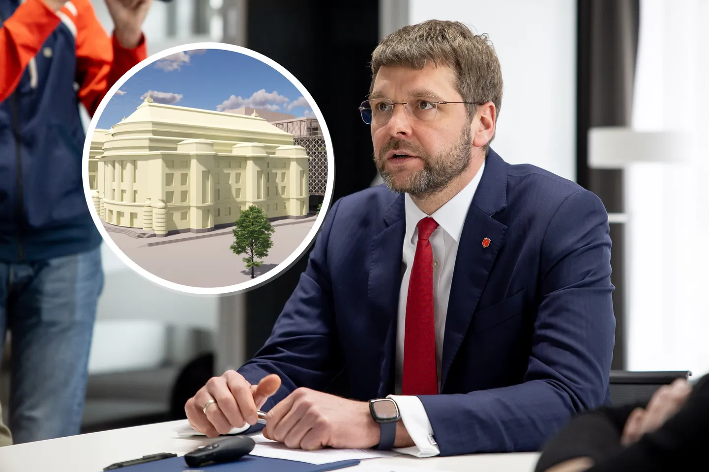 Jevgeni Ossinovski rõhutab kirjas Heidy Purgale, et Estonia juurdeehituse projekt on takerdunud kriitilisse juriidilisse ummikusse.