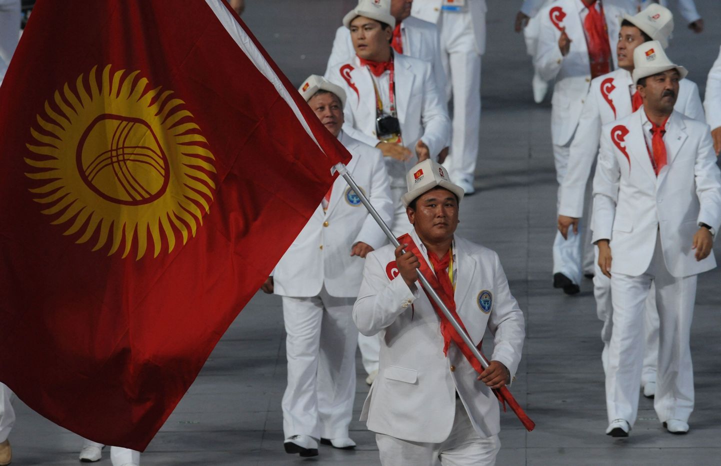 Kõrgõzstani sportlased Pekingi olümpiamängudel.