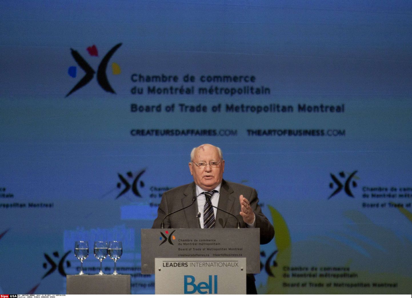 Mihhail Gorbatšov 21. oktoobril 2011 Kanadas.