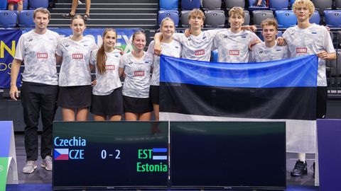 Eesti sulgpallikoondis mängib juunioride EMil medali nimel