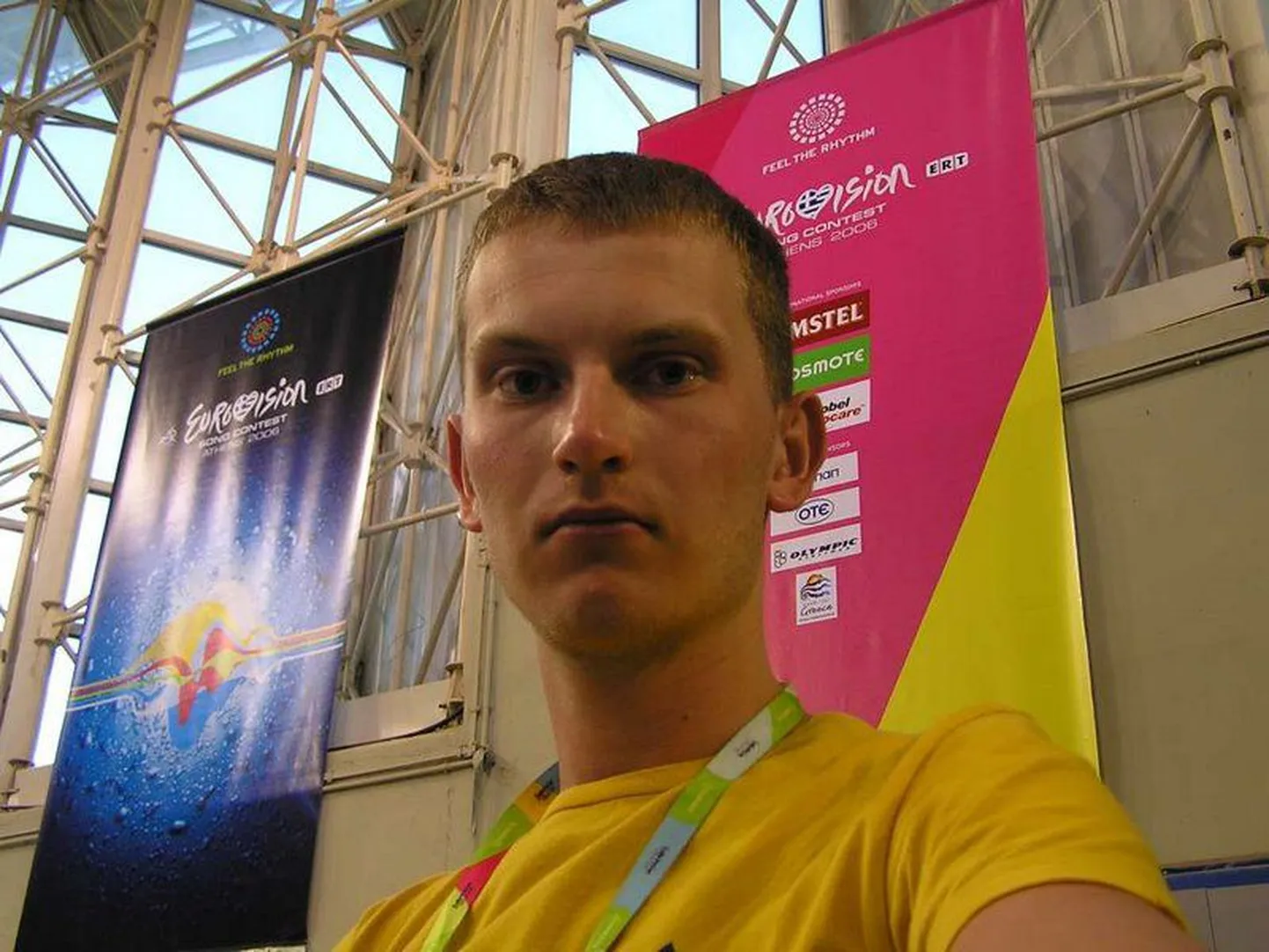 Martin Paberit 2006. aasta Eurovisiooni pressikeskuses