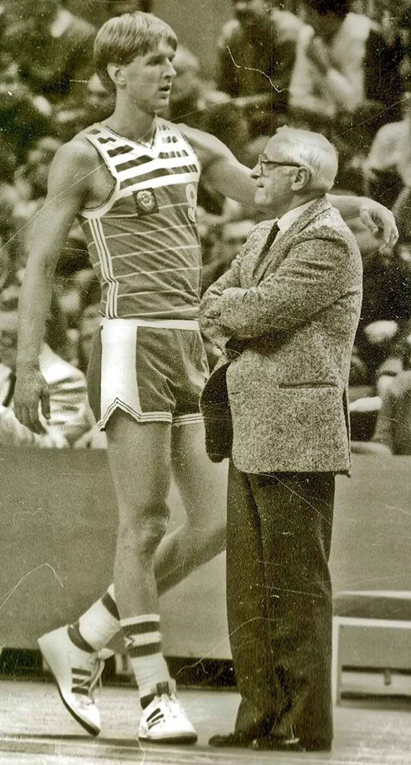 Heino Enden ja NSV Liidu koondise peatreener Aleksandr Gomelski.