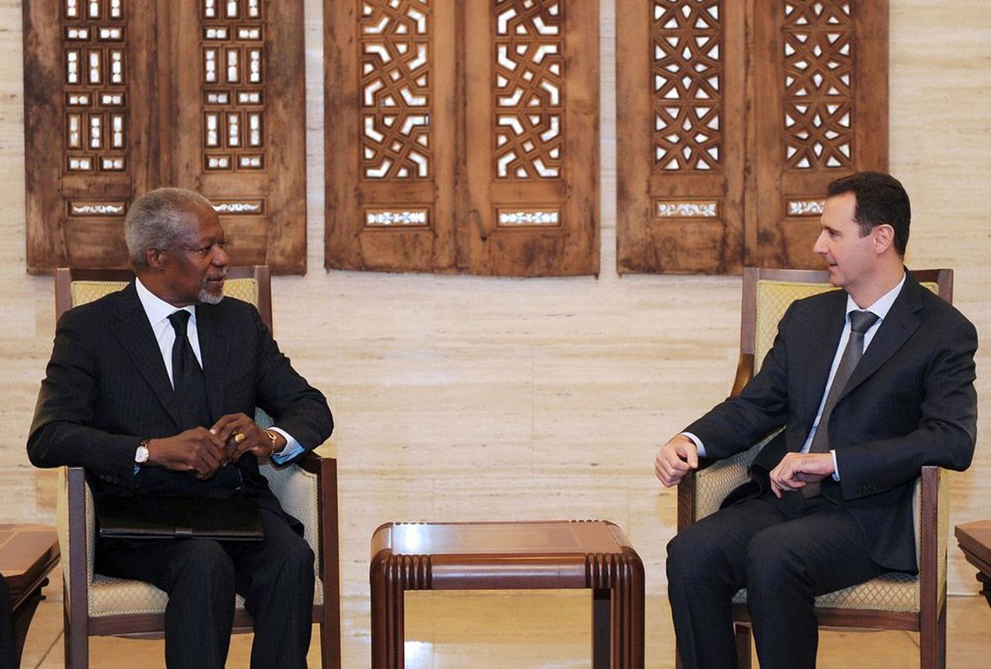 Kofi Annan kohtus Bashar al-Assadiga 10. märtsil.