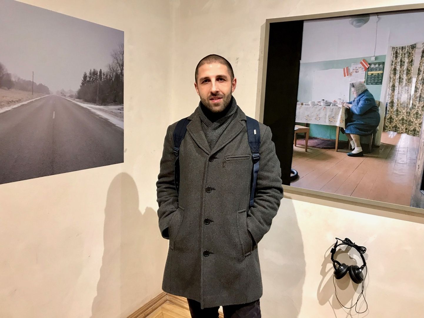 Георг Аветисян на выставке "Родина" в Риге