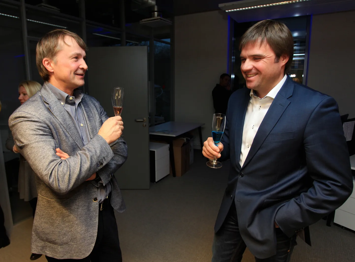 Pildil UP Investi omanik Margus Linnamäe (vasakul) ja juht Sven Nuutmann.