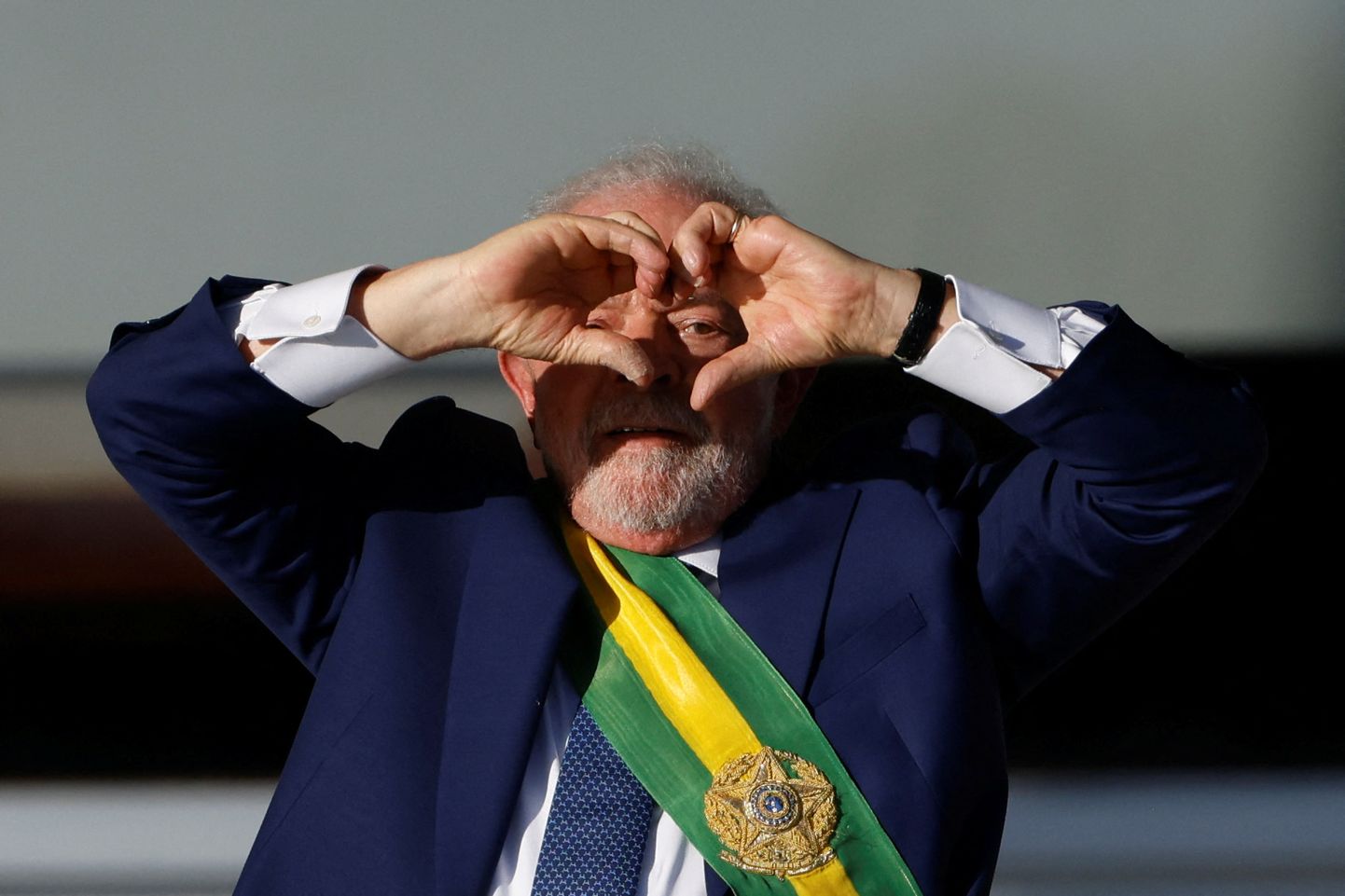Brasiilia president Luiz Inacio Lula da Silva oma ametisse nimetamise tseremoonial Planalto palees Brasilias.