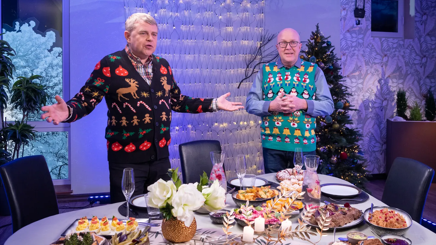 Aastavahetussaade 2021. ETV "Rahva oma kaitse". Andrus Kivirähk, Mart Juur