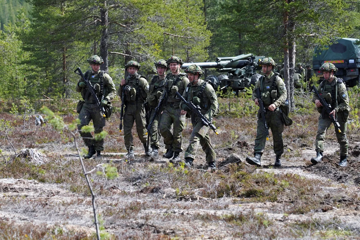 Soome sõdurid mullu õppusel Rovajärvis.