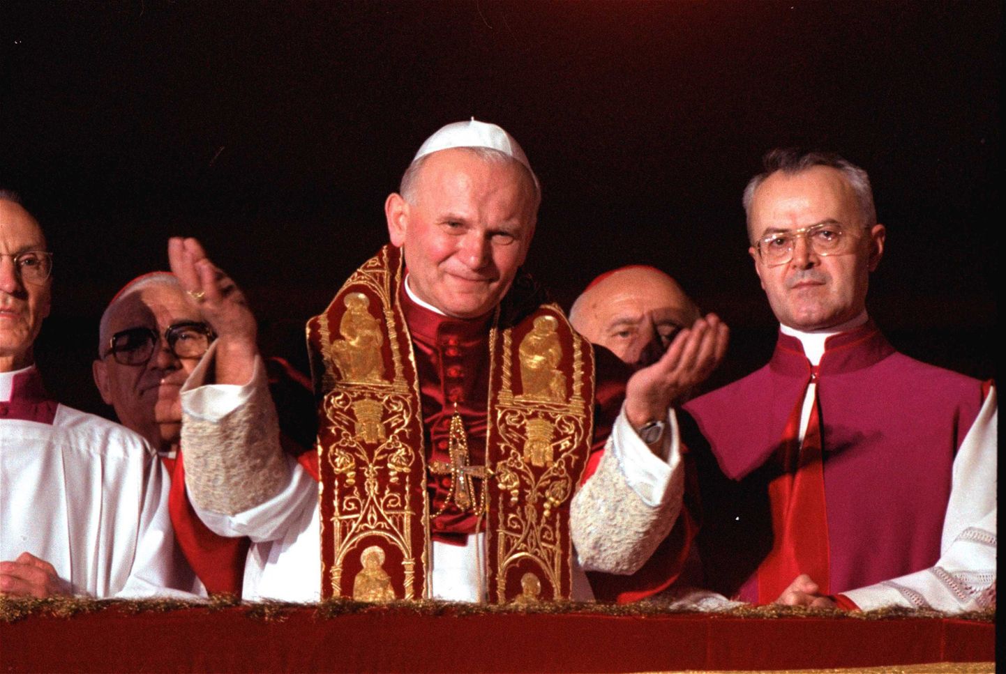 Paavst Johannes Paulus II 1978. aasta oktoobris vahetult pärast konklaavi.