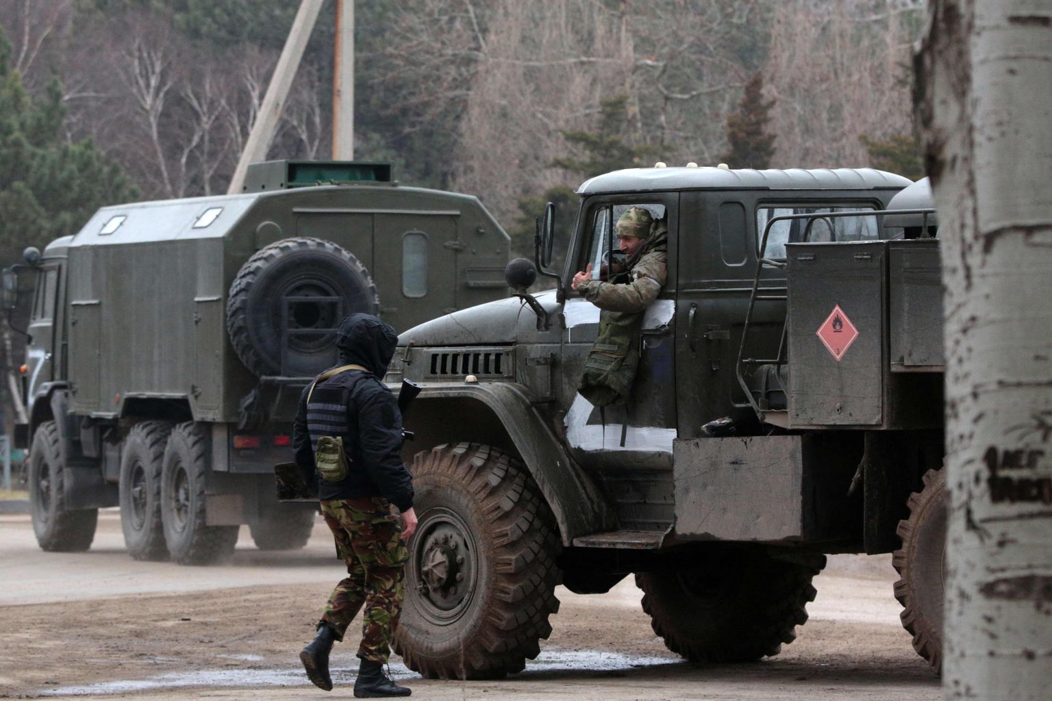 Krievijas armija Krimā, 25.februārī. Ilustratīvs attēls