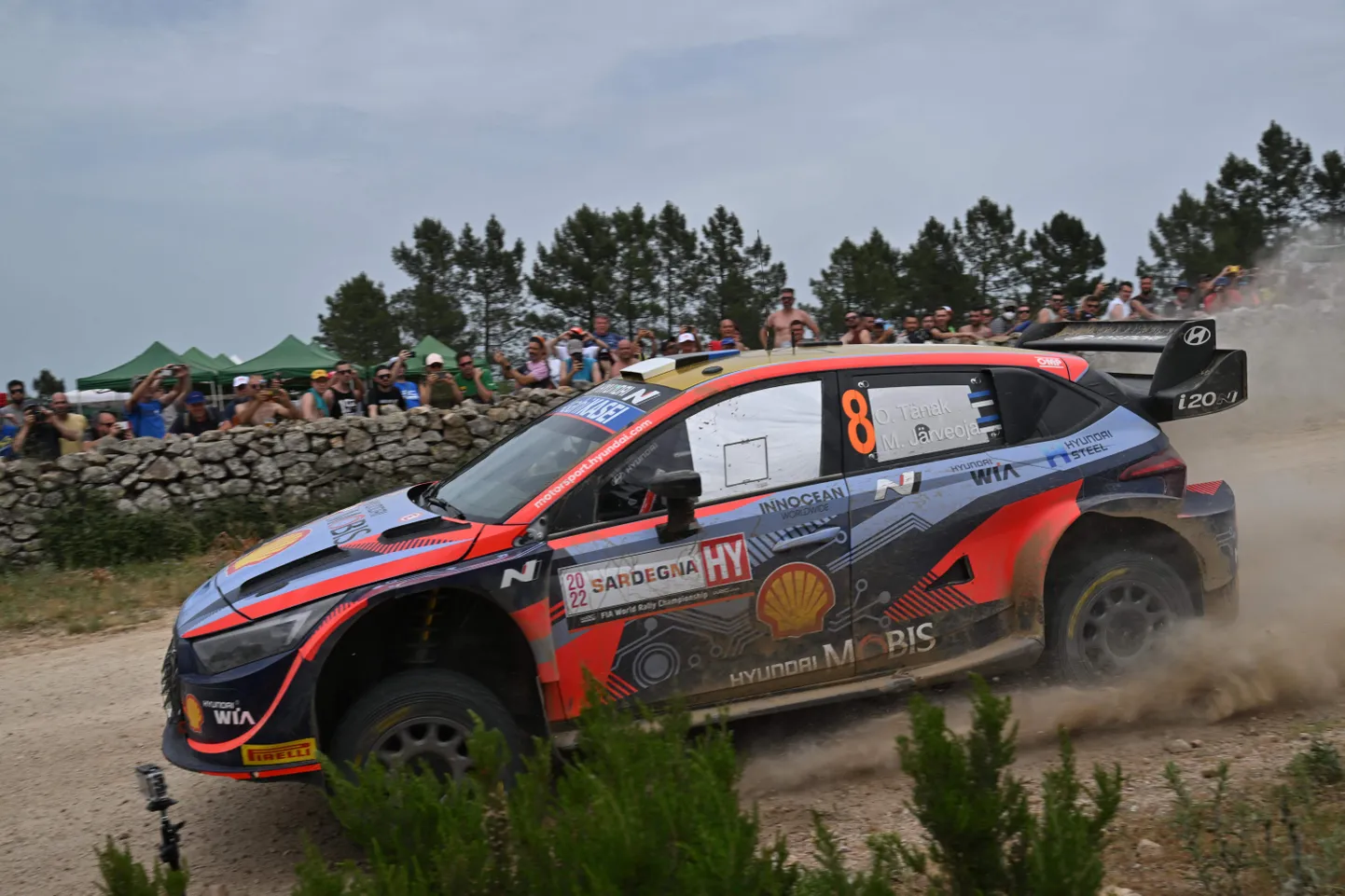 Ott Tänak ja Martin Järveoja Sardiinia rallil.