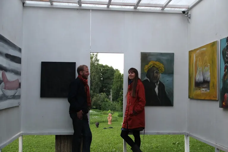Hando Tamm ja Eike Eplik galeriis No 1.