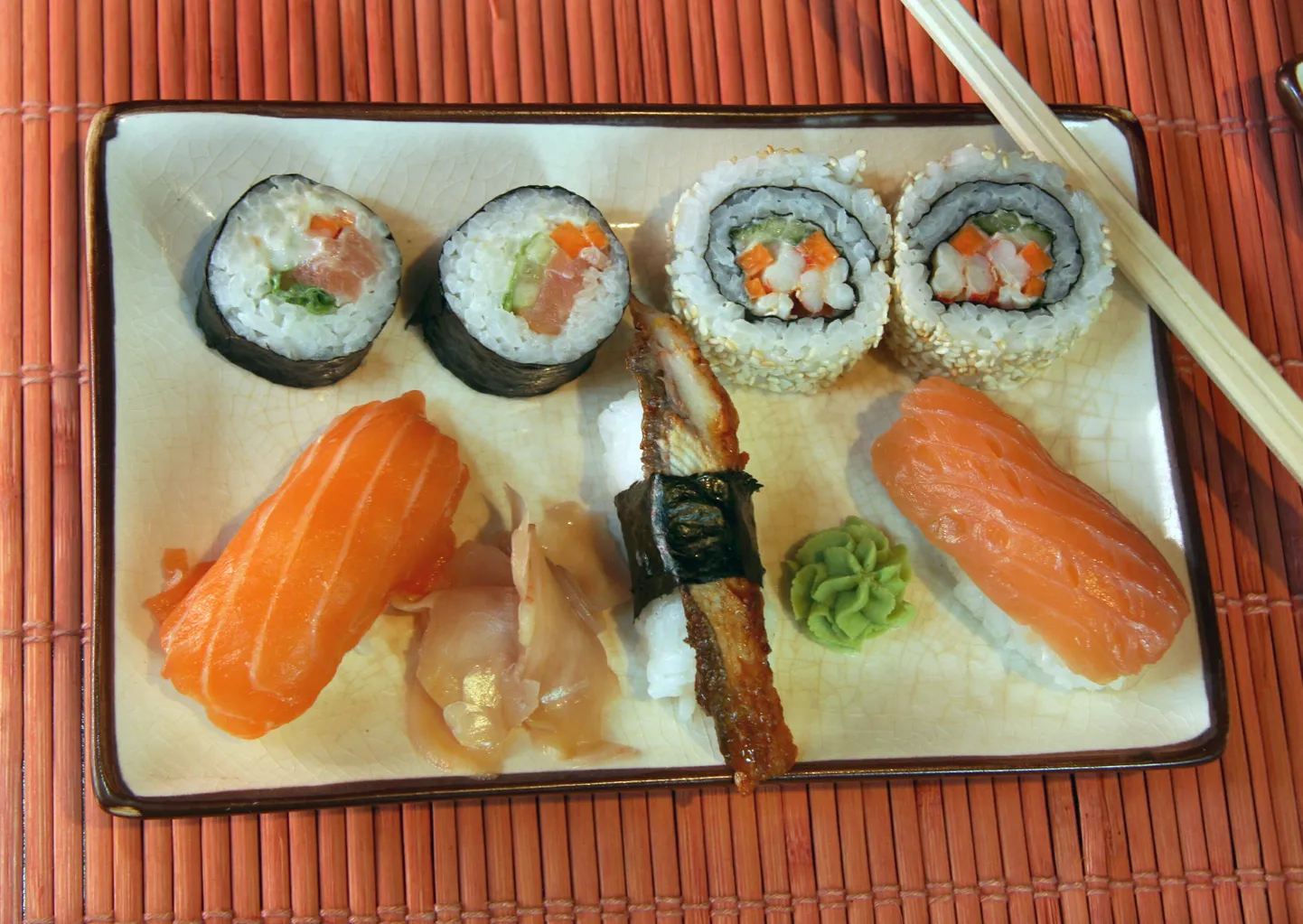 Lõhesushi on pärit hoopis Norrast.