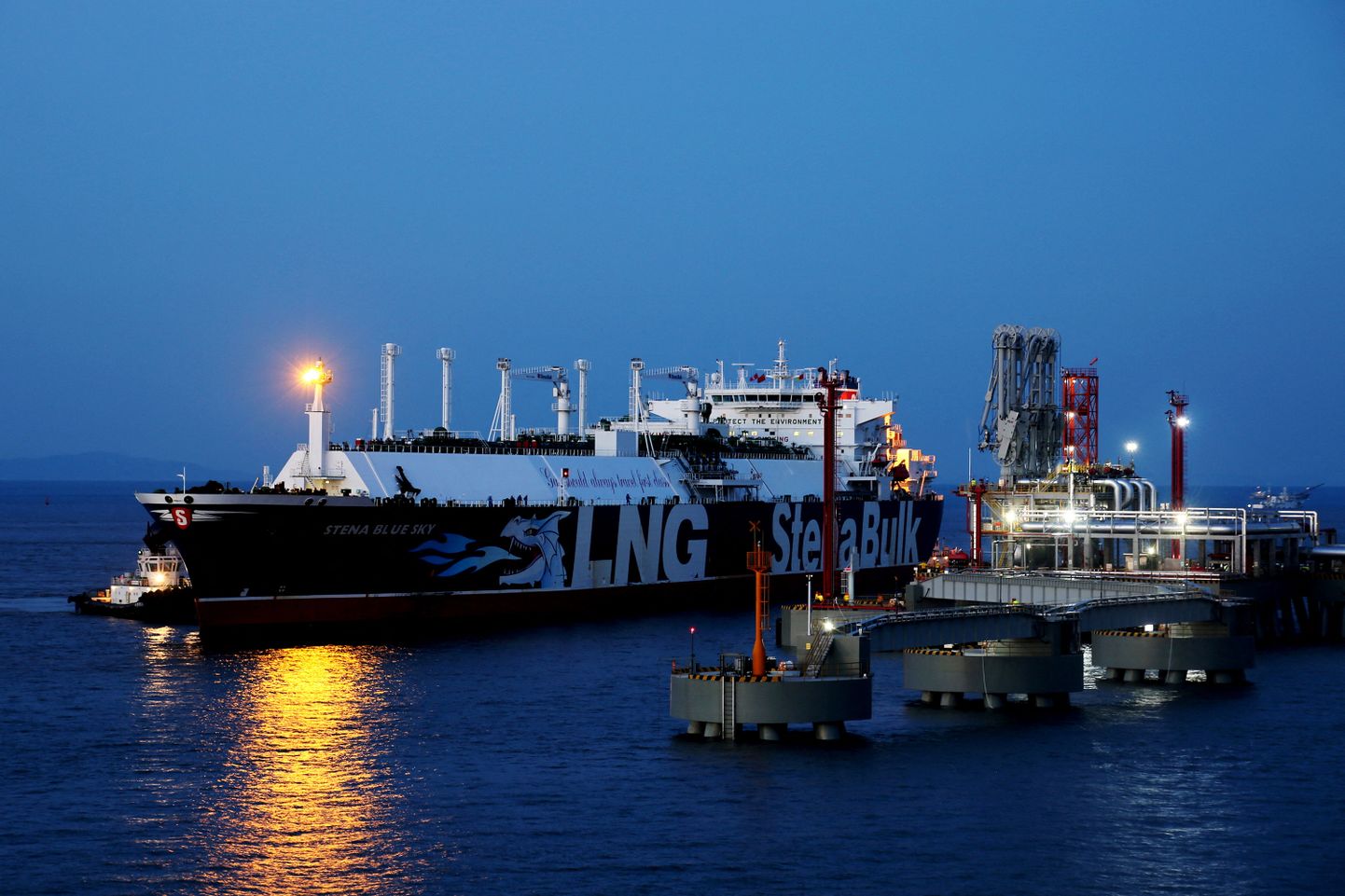 LNG tanker Hiinas. Pilt on illustratiivne.