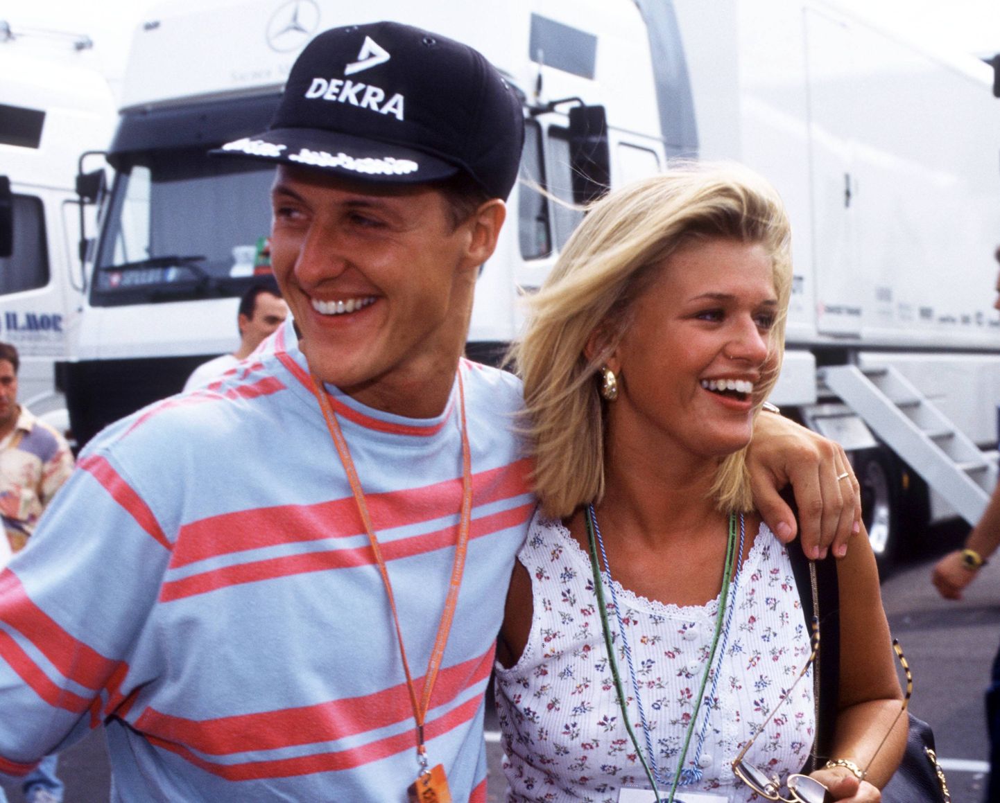 Michael Schumacher ja abikaasa Corinna aastaid enne mehe traagilist suusaõnnetust.
