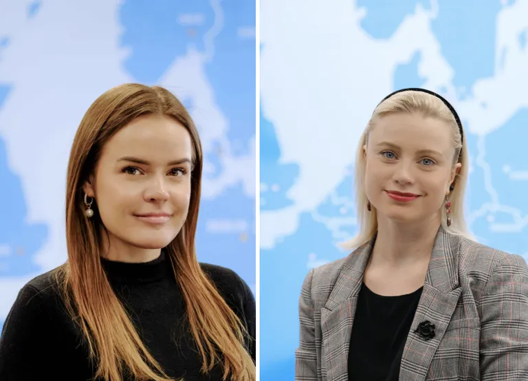 Vasakul Liis Ollin, paremal Mari Salmu