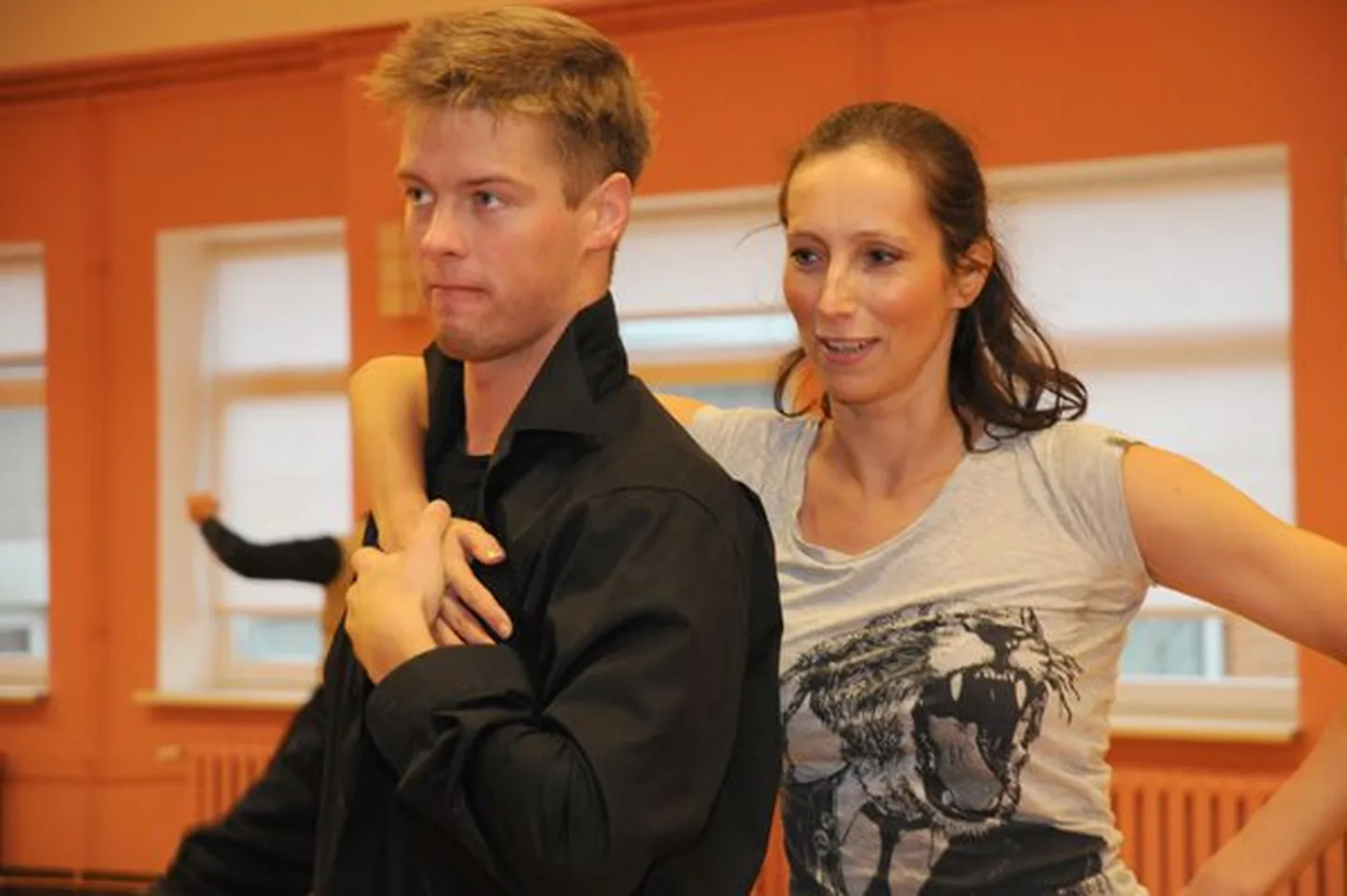 "Tantsud tähtedega" proovis: Evelyn Sepp ja Marko Kiigajaan, 31.10.2008