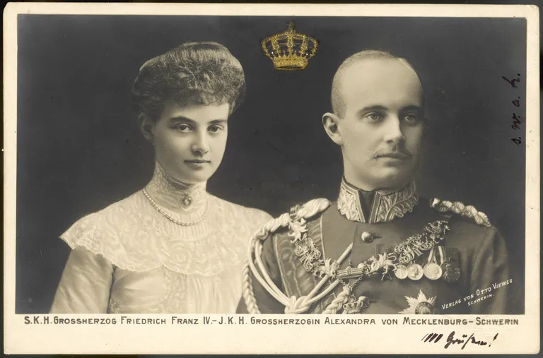 Mecklenburg - Schwerini suurhertsog Friedrich Franz IV ja ta naine Alexandra