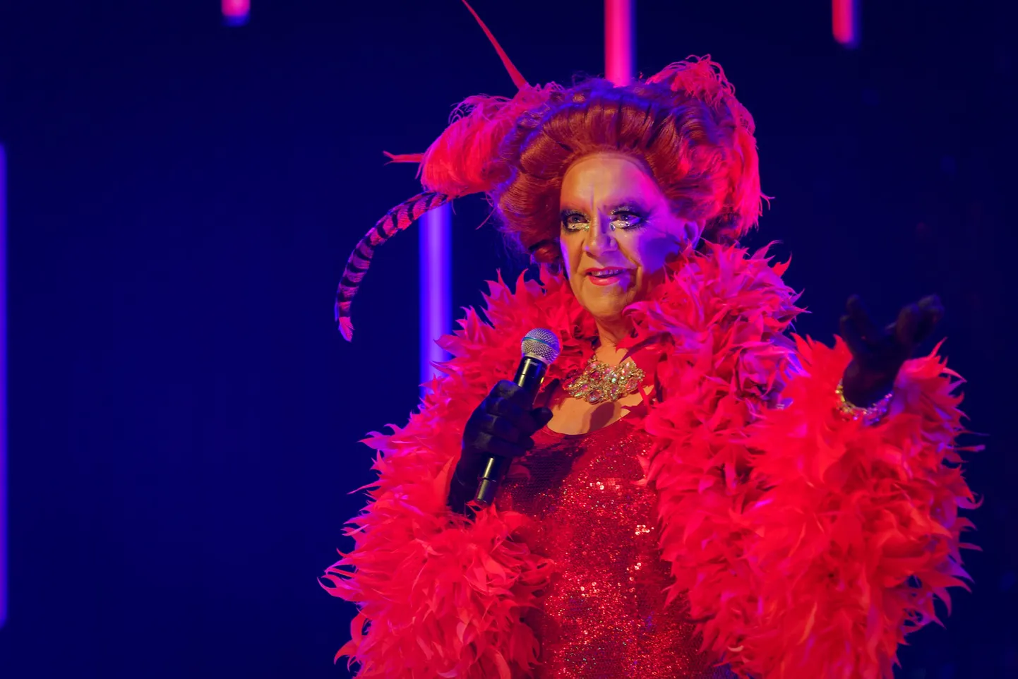 Andrus vaarik Madame Andrus Vaariku rollis «Drag Show'l».