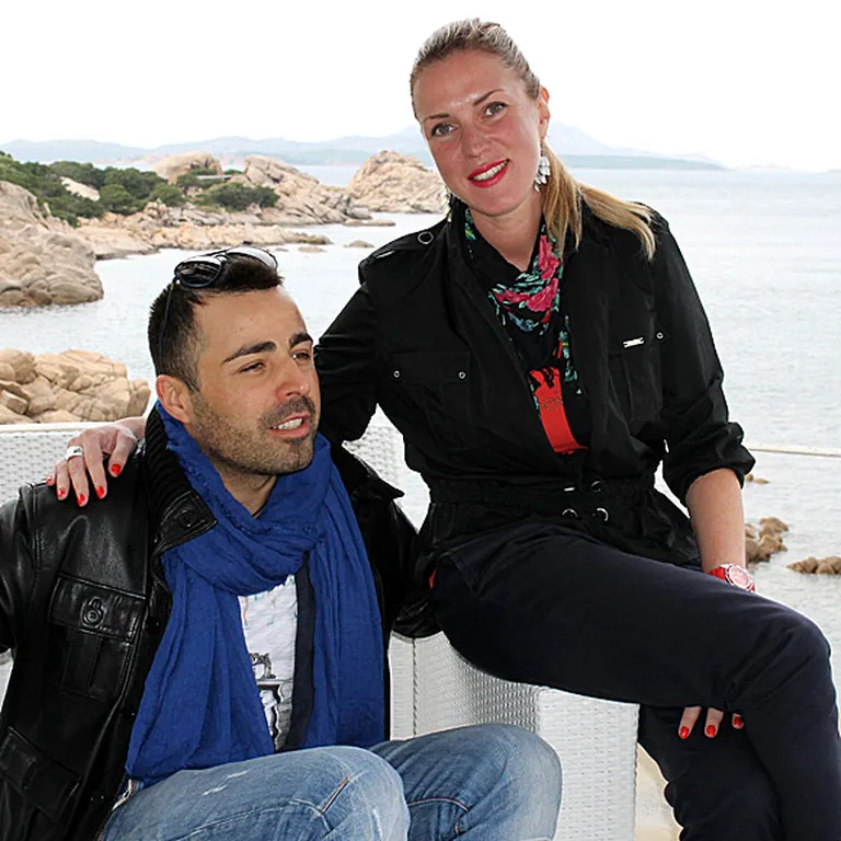 Sardīnietis Roberto un «Aletūrs» firmas īpašniece un tulce Jekaterina Marčenkova