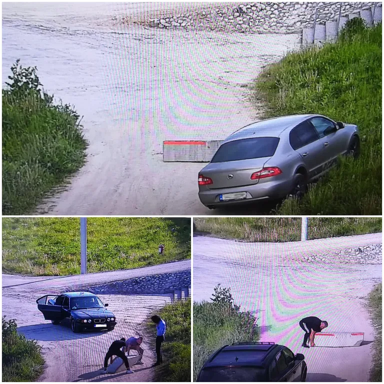Kollaaž driftimeeste tegevusest