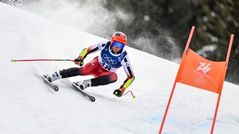 Elvis Opmanis supergigantā sasniedz finišu. Šveices fenomens izcīna jau trešo zeltu