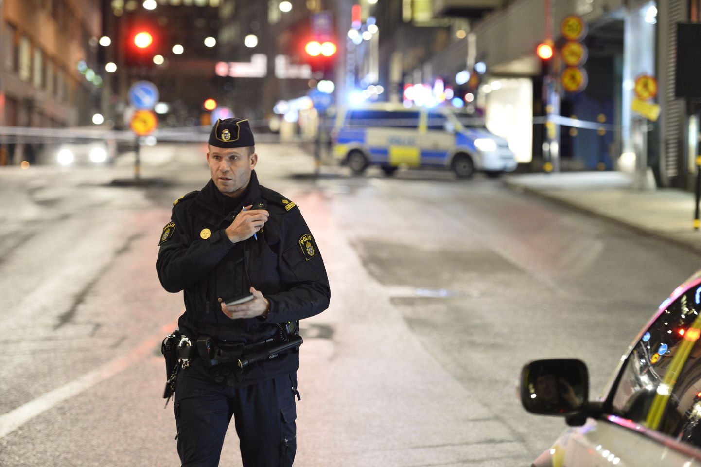Rootsi politsei Stockholmis.