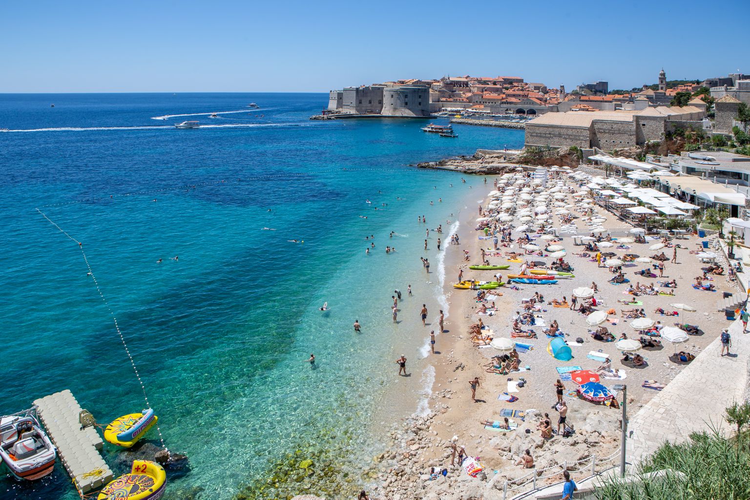 Horvaatias Dubrovnikus asuv Banje rand, kus mõne aasta pärast saab ilmselt maksta eurodes.
