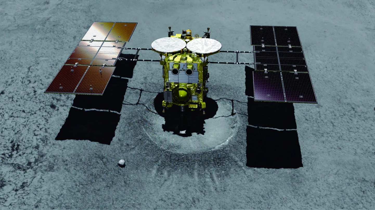 Kosmosa kuģis “Hayabusa2”.