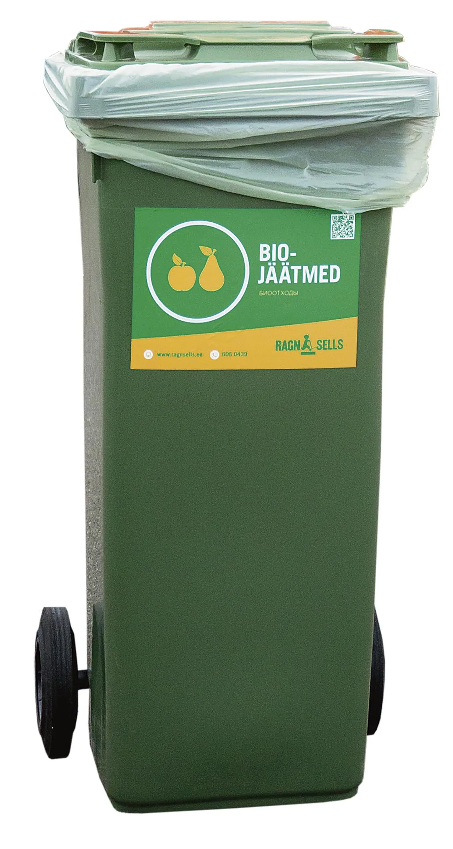 Oluline on silmas pidada, et köögi- ja sööklajäätmete mahutisse võib panna ainult tahkeid toidujäätmeid.