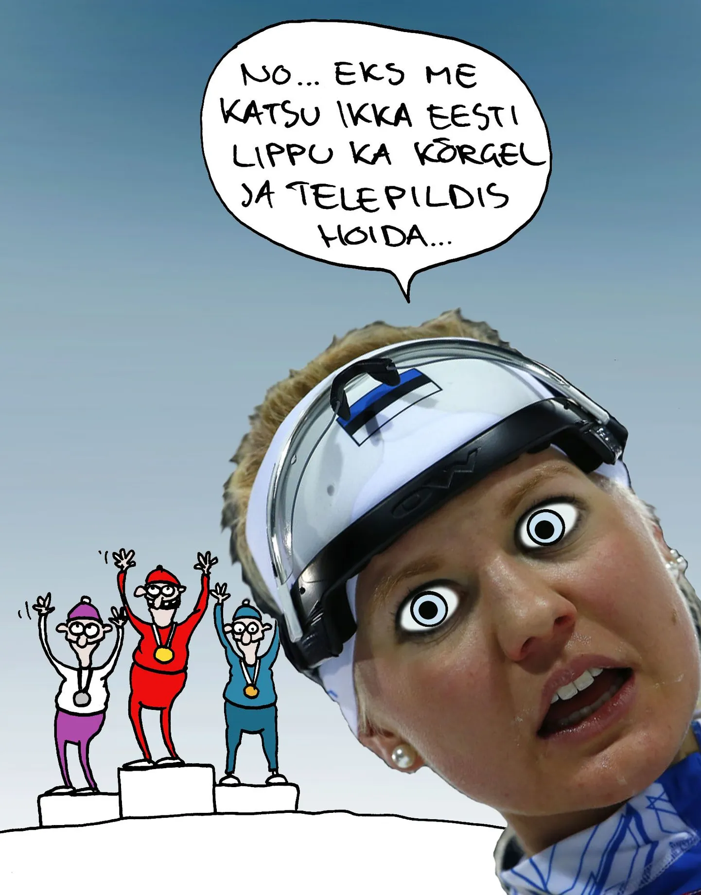 Grete Gaim pälvis Sotši olümpial palju tähelepanu.