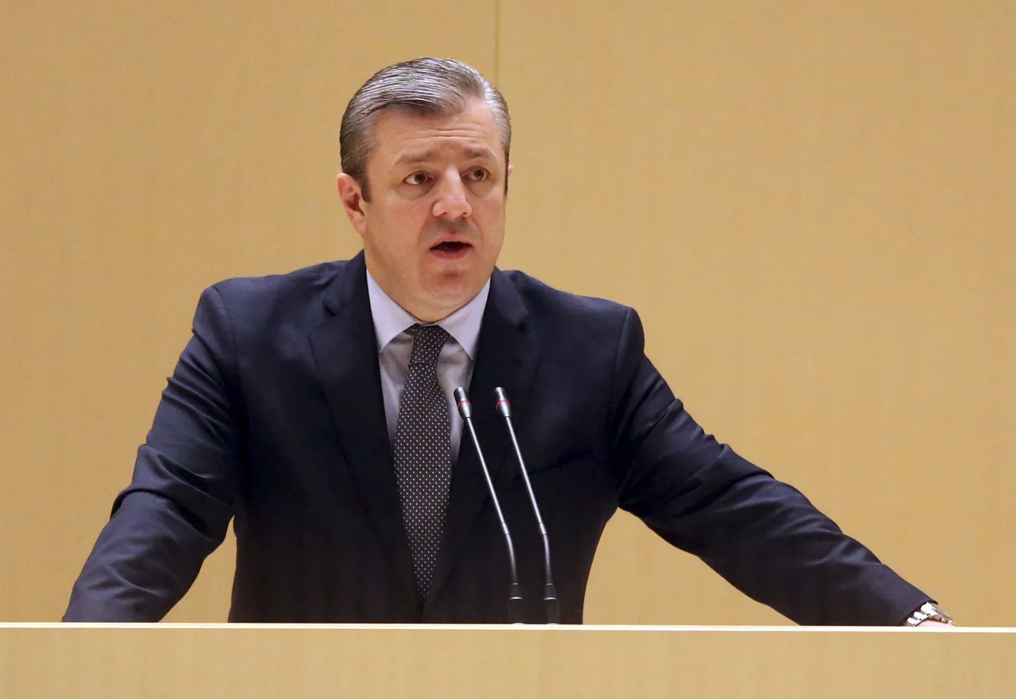 Gruusia uus peaminister Giorgi Kvirikašvili.