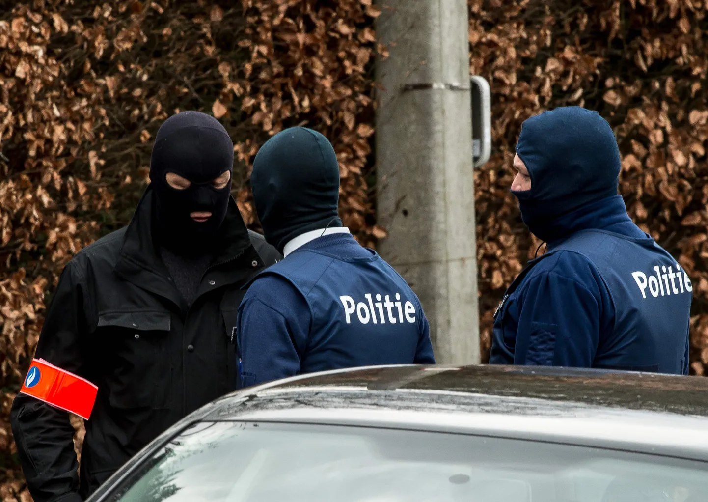Belgia politseireid Courtrais, riigi loodeosas.