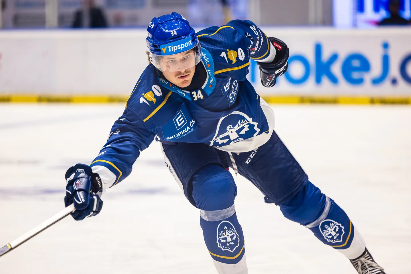 Latvijas hokeja uzbrucējs Eduards Tralmaks