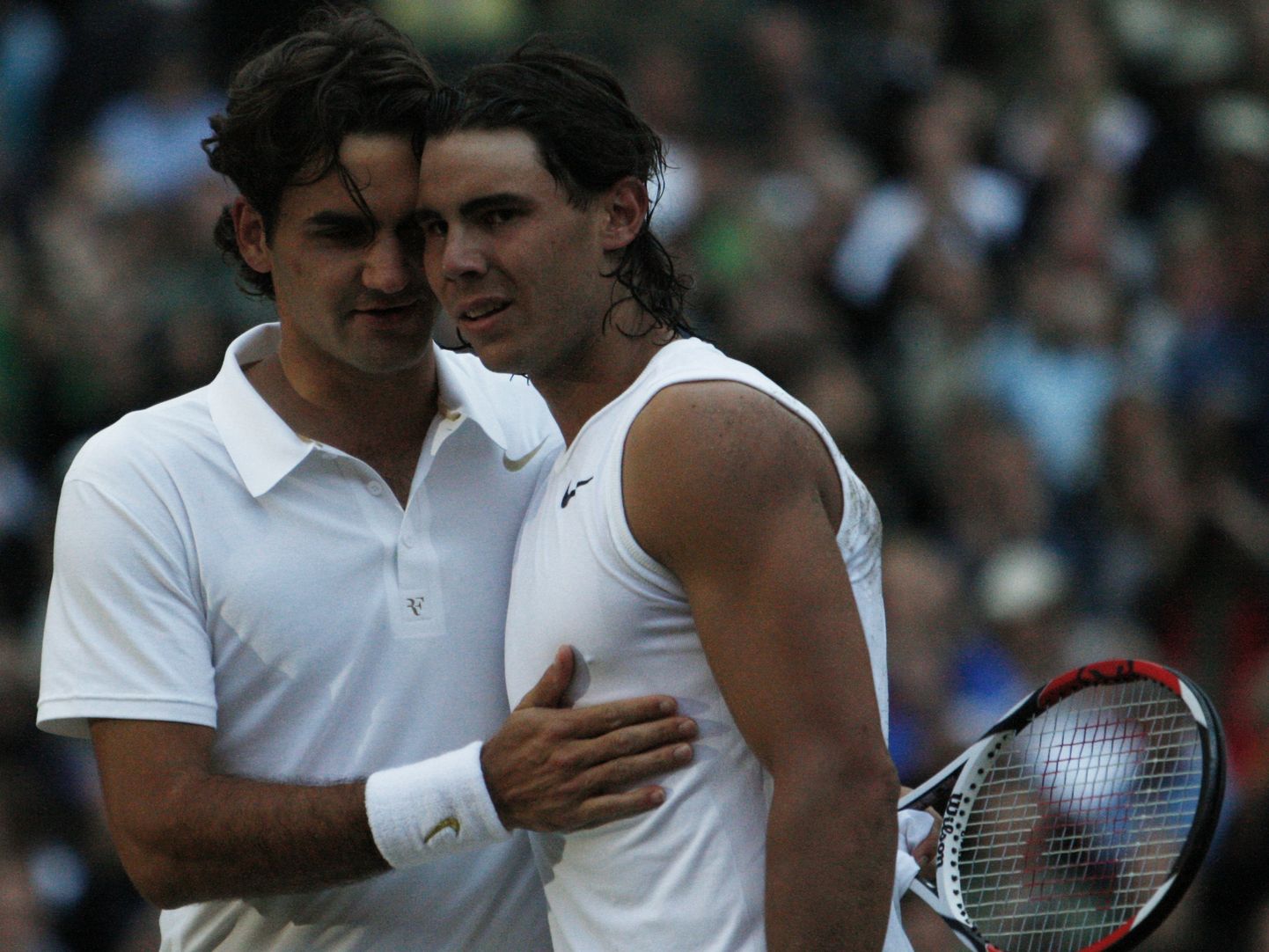 Roger Federer (vasakul) ja Rafael Nadal.