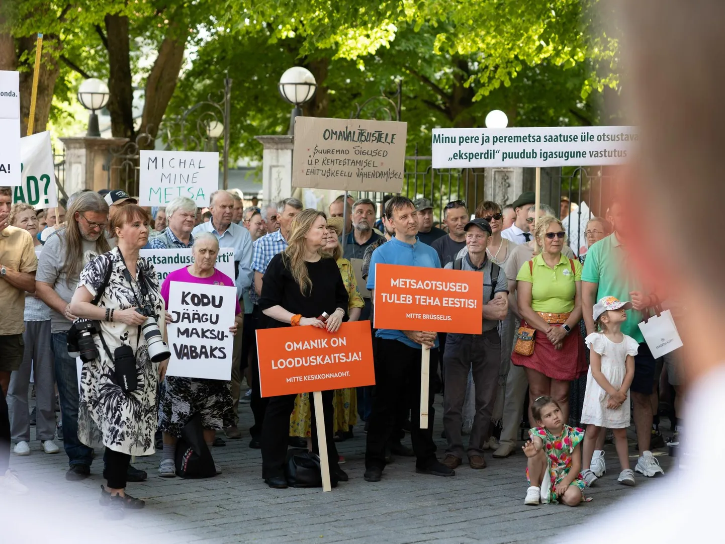 Maaomanike meeleavaldus oli üks rahulikumaid, mida inimesed ammu näinud olid. 