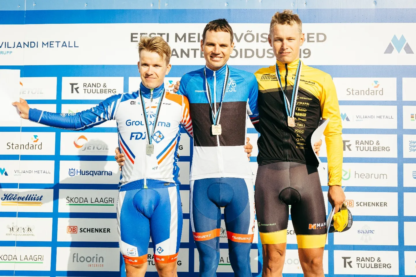 Vasakult Karl Patrick Lauk, Rein Taaramäe, Oskar Nisu.