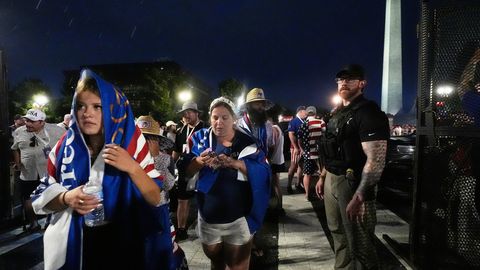 USA iseseisvuspäeva peaürituse toimumispaik tühjendati tormiohu tõttu