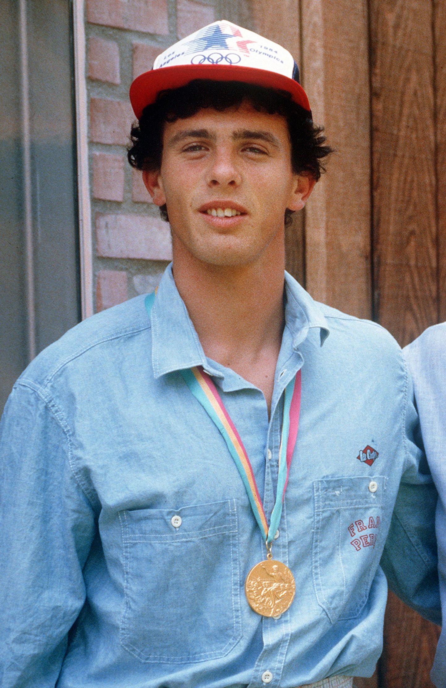 Pierre Quinon 1984. aastal olümpialt võidetud kuldmedaliga.