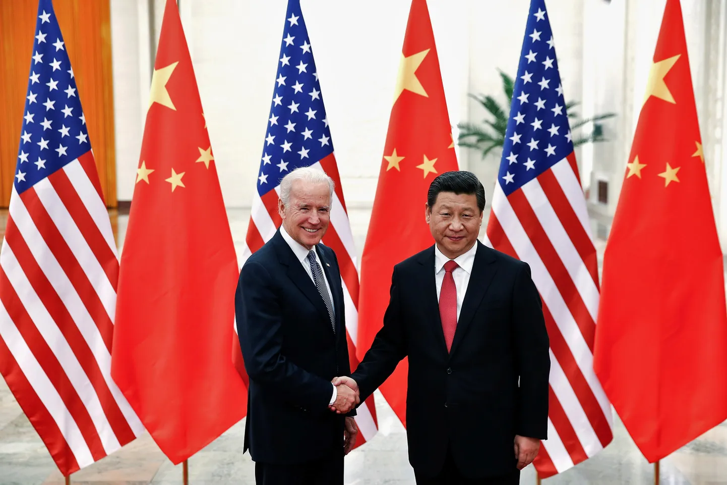 Hiina president Xi Jinping ja USA toonane asepresident Joe Biden 2013. aastal.