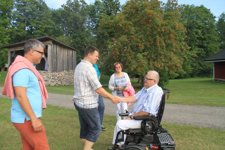 Jüri Ratas ja Edgar Savisaar Varemurrus