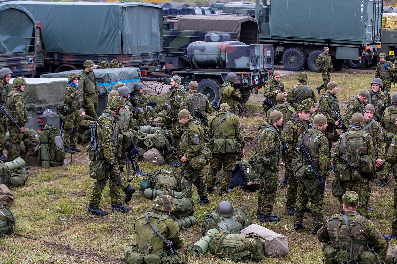 61. tagalapataljoni lisaõppekogunemine.
Foto: Dmitri Kotjuh/ Järva Teataja