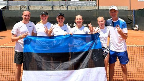 Eesti tennisenaiskond alistas vaatamata Malõgina päikesepistele Andorra ja võitis alagrupi
