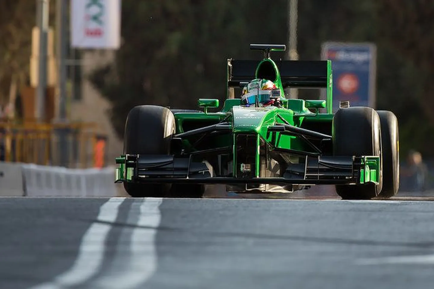 Caterhami vormel-1 auto.