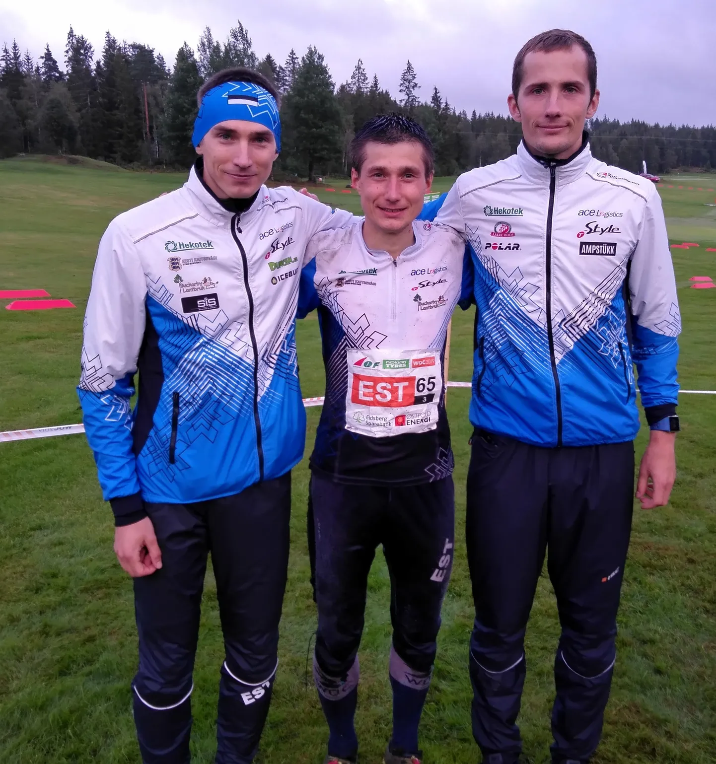 Eesti teatemeeskonid MMil. Vasakult paremale: Lauri Sild, Timo Sild, Kristo Heinmann.