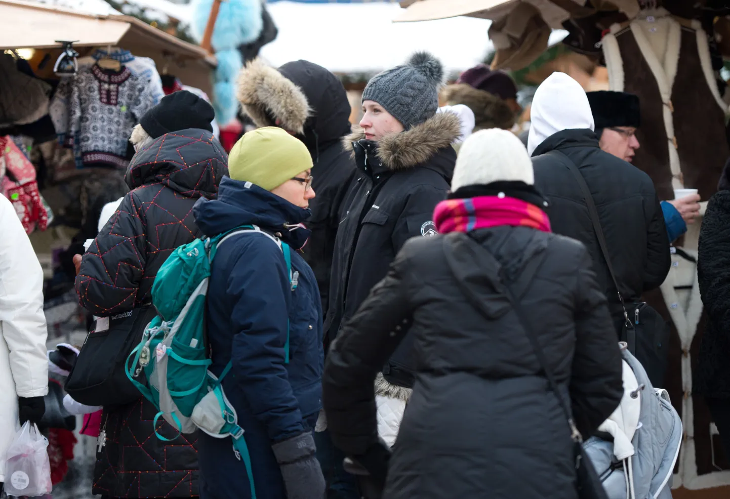 Turistid Tallinna vanalinnas