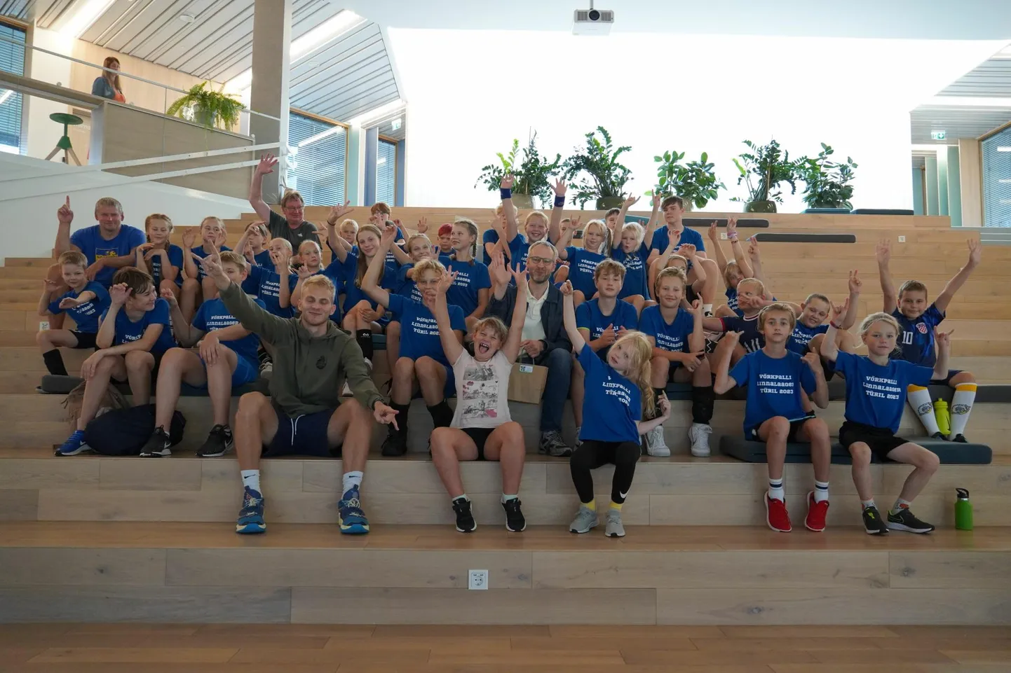 Võrkpallilaagrist võttis osa peaaegu 40 last.