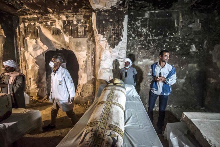Egiptuses avati sarkofaag esmakordselt rahvusvahelise meedia ees